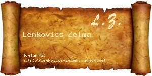 Lenkovics Zelma névjegykártya